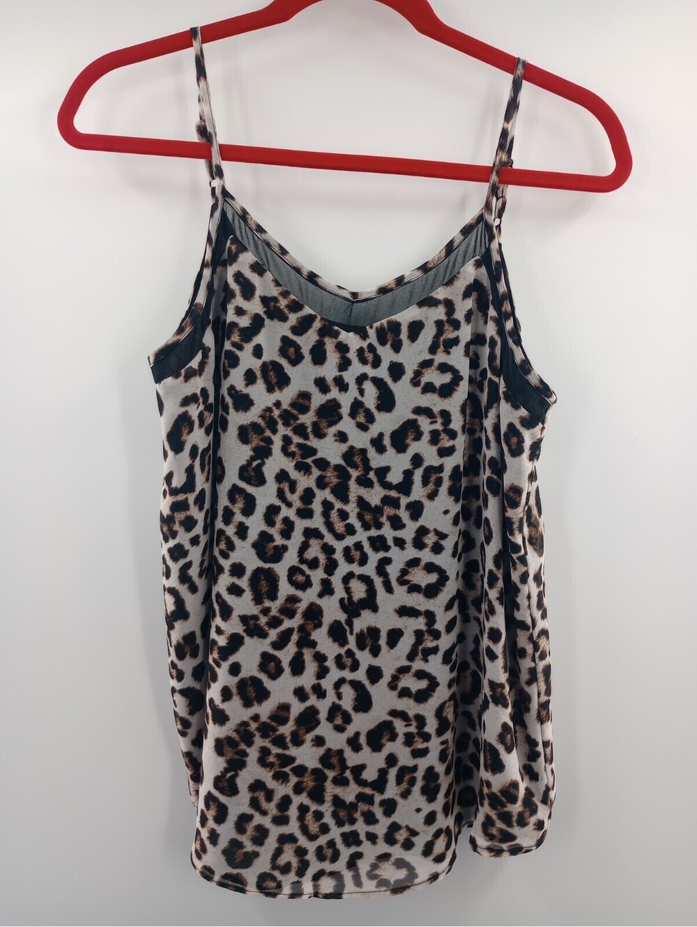 Sam And Jess Leopard Print Sleeveless Tank Blouse S 081